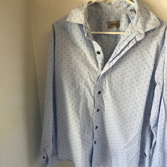 ARMANI COLLIZIONI MENS SHIRT SIZE L - Picture 6 of 8
